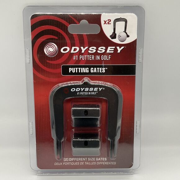 Odyssey Golf Putting Plane Gates Golf Aid 2 Gates Alignment Sticks 50 & 60mm NEW - Picture 1 of 7
